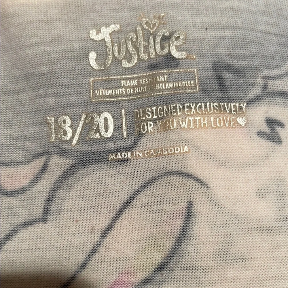 Justice Kids Super Cozy Sheep Hooded One Piece Size 18/20